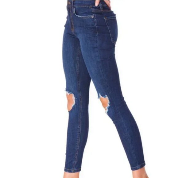 Free People Busted Knee Skinny Jeans - Picture 6 of 8